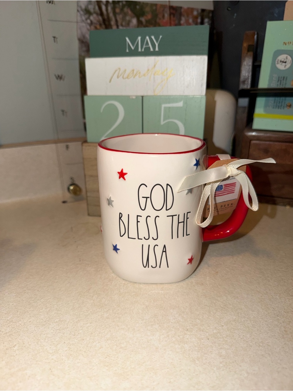 Rae dunn god bless the USA  mug